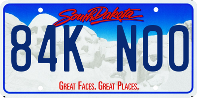 SD license plate 84KN00