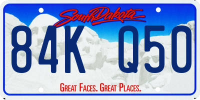 SD license plate 84KQ50