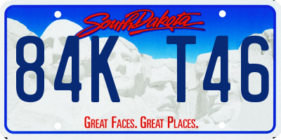 SD license plate 84KT46