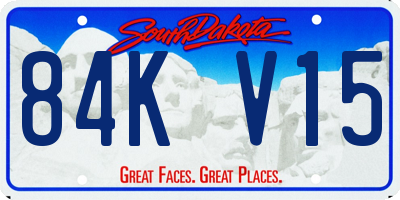 SD license plate 84KV15