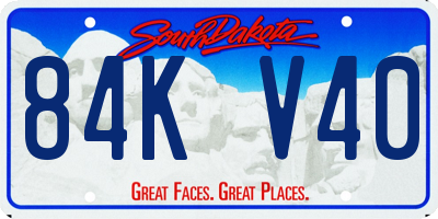 SD license plate 84KV40