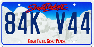 SD license plate 84KV44