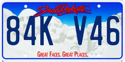 SD license plate 84KV46