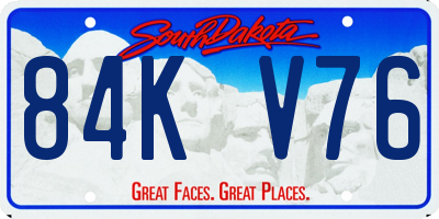 SD license plate 84KV76