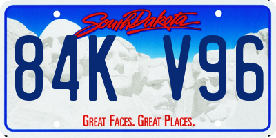 SD license plate 84KV96