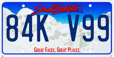 SD license plate 84KV99