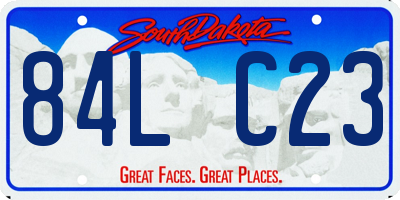 SD license plate 84LC23