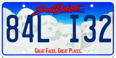 SD license plate 84LI32