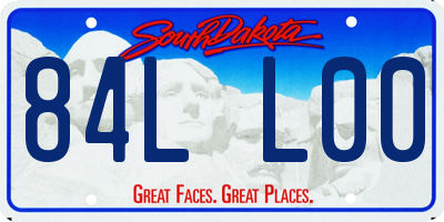 SD license plate 84LL00