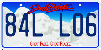 SD license plate 84LL06