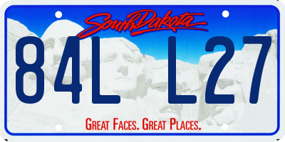 SD license plate 84LL27
