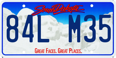 SD license plate 84LM35