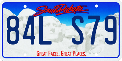 SD license plate 84LS79