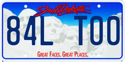SD license plate 84LT00