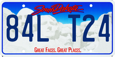 SD license plate 84LT24