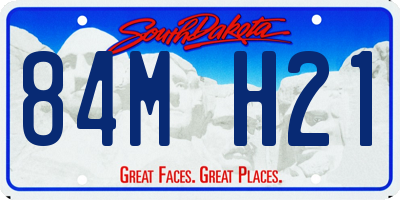 SD license plate 84MH21