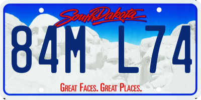 SD license plate 84ML74