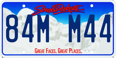 SD license plate 84MM44