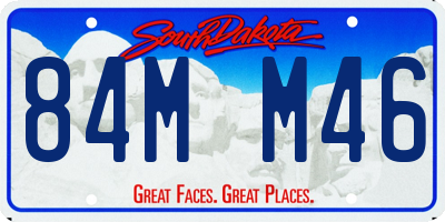 SD license plate 84MM46