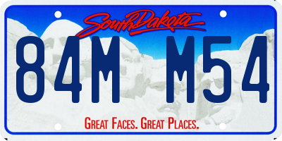 SD license plate 84MM54