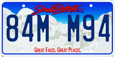 SD license plate 84MM94