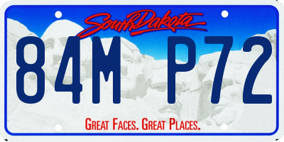 SD license plate 84MP72