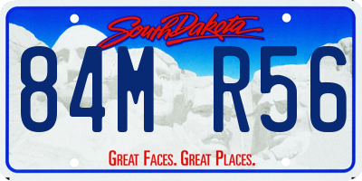 SD license plate 84MR56