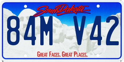 SD license plate 84MV42