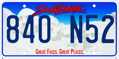 SD license plate 84ON52