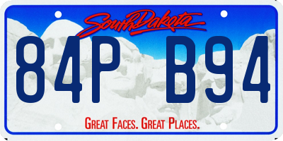 SD license plate 84PB94