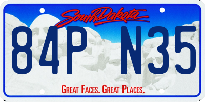 SD license plate 84PN35