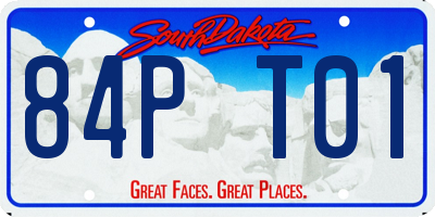 SD license plate 84PT01
