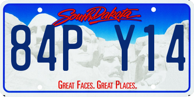 SD license plate 84PY14
