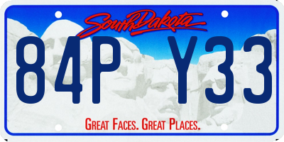 SD license plate 84PY33