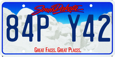 SD license plate 84PY42