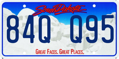 SD license plate 84QQ95