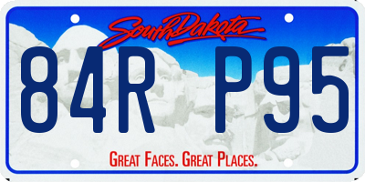SD license plate 84RP95