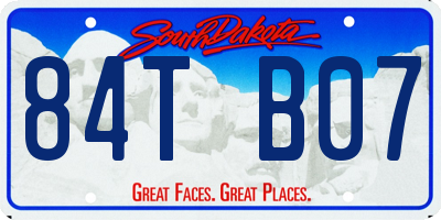 SD license plate 84TB07