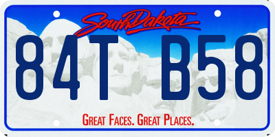 SD license plate 84TB58