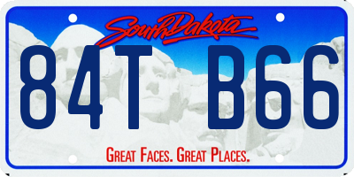 SD license plate 84TB66