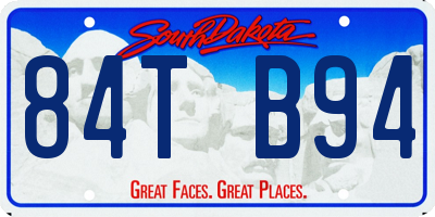 SD license plate 84TB94