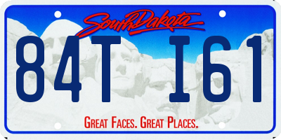 SD license plate 84TI61