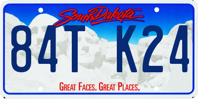 SD license plate 84TK24