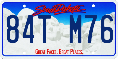 SD license plate 84TM76
