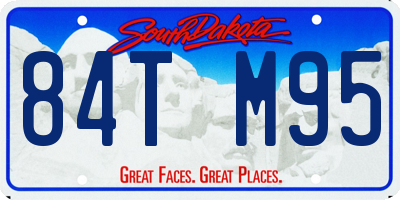 SD license plate 84TM95