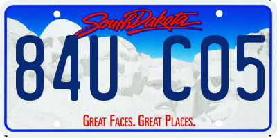 SD license plate 84UC05