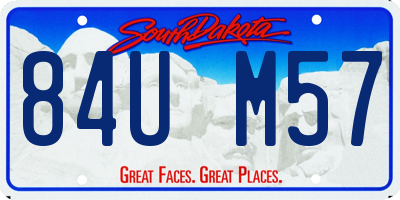 SD license plate 84UM57