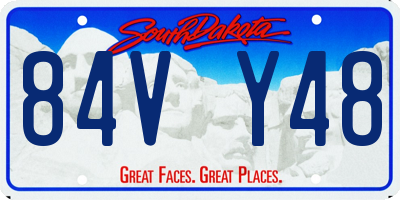 SD license plate 84VY48