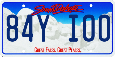 SD license plate 84YI00