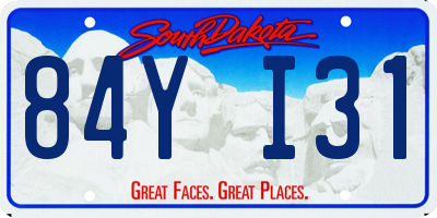 SD license plate 84YI31